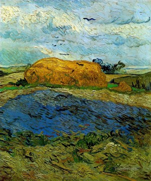 Pajar bajo un cielo lluvioso Vincent van Gogh Pinturas al óleo